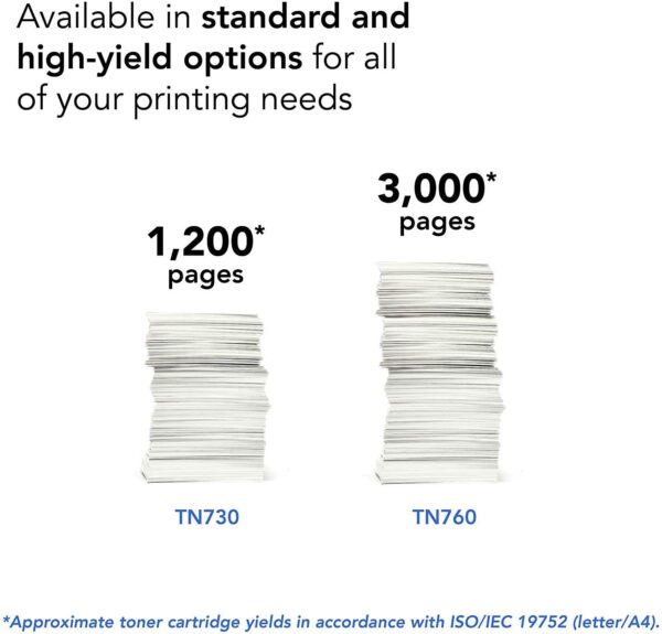 Brother Genuine Cartridge TN760 High Yield Black Toner - Image 3
